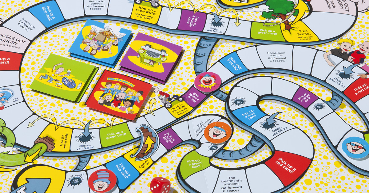 Camp Quality annual report board game | James Norton Design